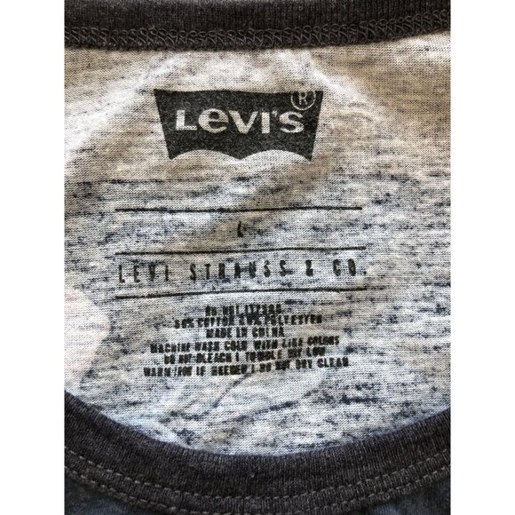 Levis Floral Tank Top Mens Large White Tab Tropical Vacation Beach Surf Summer - Picture 3 of 6